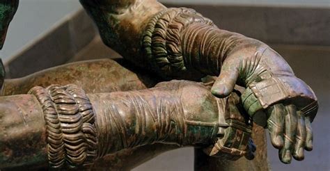 roman boxing gloves metal|ancient olympic boxing.